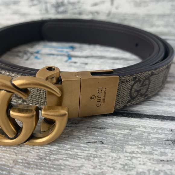 GGMarmont Reversible Thin Leather BeltStyle ‎6594 main image 4